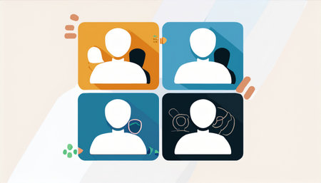 Flat design modern vector illustration concept of social network and communication.のイラスト素材