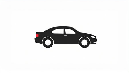 Car icon isolated on a white background. Vector illustration. Eps 10.のイラスト素材