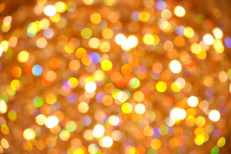 Christmas light background. Holiday glowing backdrop. Defocused Background With Blinking Stars....