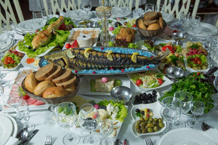 grilled fish . Cooked fish is on the table .Grilled sturgeon fish. Grilled sturgeon fish. Healthy...
