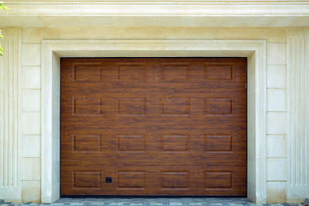 Automatic Electric Roll-up Gate Or Push-up Door In The Modern Building Ground Floor . Shutter door...