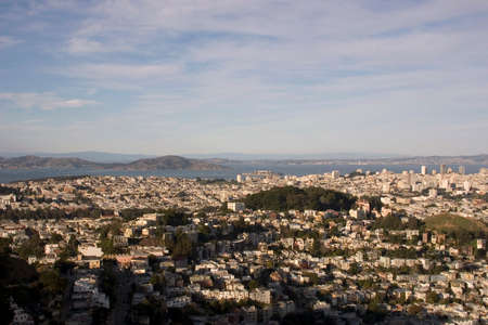 San Francisco, California. United States- ?Sunday, ?July ?28, ?2019: Twin peaks of San Francisco.の写真素材