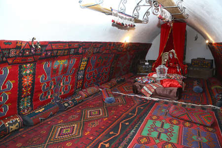 Wedding house early twentieth century . Wedding room beginnings the XX centry . Castle Museum Azerbaijan . Azerbaijan Baku . 14.05.2021 .のeditorial素材