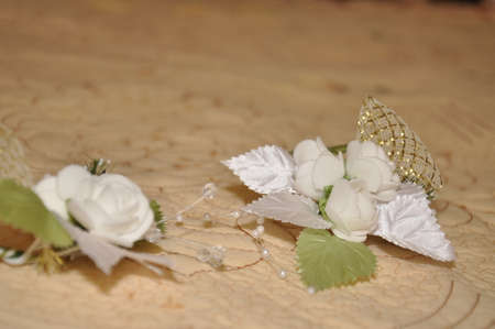 Brooch Bride. Wedding accessories brideの写真素材