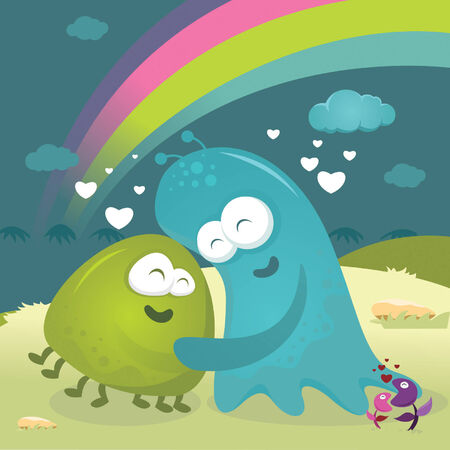 monster in loveのイラスト素材