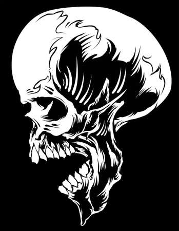 Skull Blakist Sideのイラスト素材