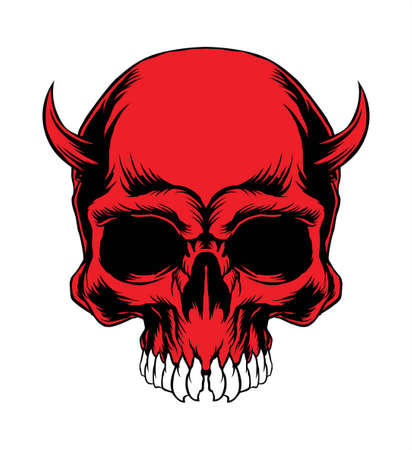 Vector Illustration : Skullのイラスト素材