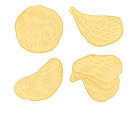Set of Macaroni pasta vector illustrationのイラスト素材