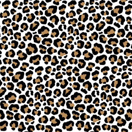 Unique leopard animal motif vector seamless pattern design. Awesome for fabric, textile, background, wallpaper, scrap booking, gift wrap, accessories, and clothing. Surface pattern design.のイラスト素材