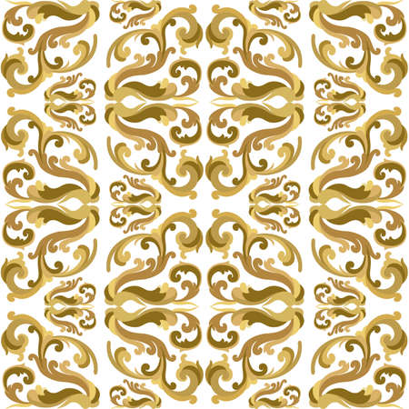 Simple Traditional Ornament Art Deco Seamless Pattern Designのイラスト素材