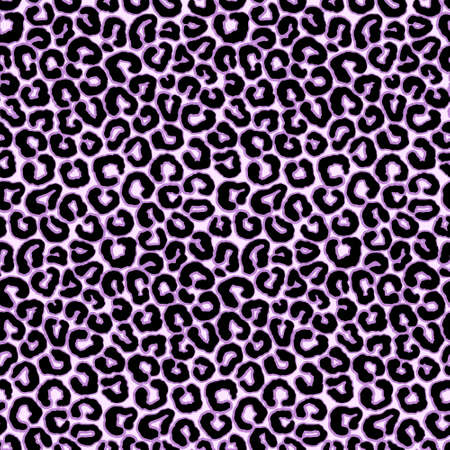 Purple Leopard Animal Motif Vector Seamless Pattern. Awesome for classic product design, fabric, backgrounds, invitations, packaging design projects. Surface pattern design.のイラスト素材