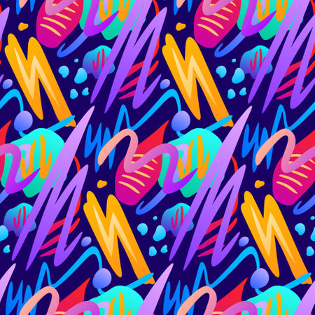 Abstract Vintage Retro Vector Seamless Pattern. Modern abstract background. Awesome for product design, fabric, invitations, packaging design projects. Surface pattern design.のイラスト素材