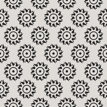 Modern Stylish Spiral Pattern on White Background. Seamless, symmetrical design with a dynamic and...