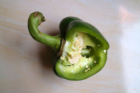 Big chopped green peppers photo