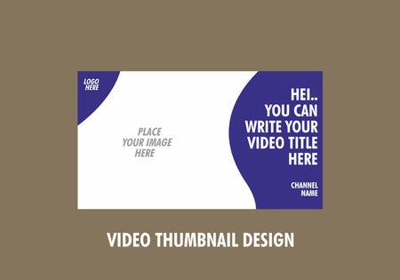 Colorful and unique of editable video thumbnail designのイラスト素材