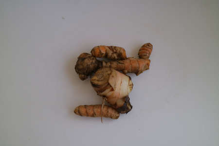 brown galangal for cooking or seasoning photoの写真素材