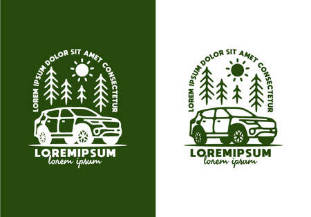 Line art illustration of car designのイラスト素材