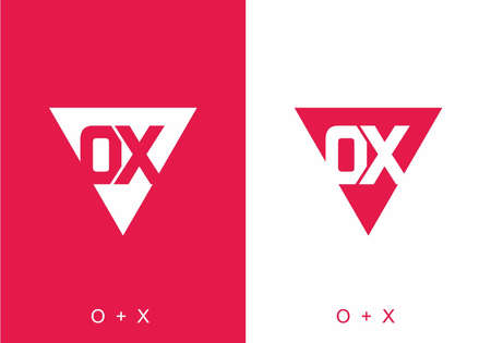 initial letter text of OX designのイラスト素材