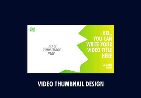 Colorful graphic of video thumbnail designのイラスト素材