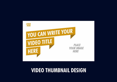 Colorful and unique video thumbnail designのイラスト素材