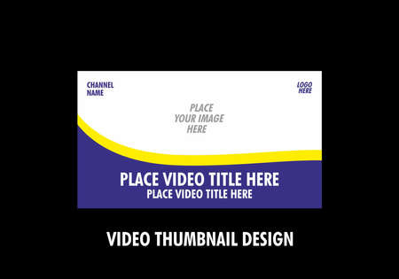 Colorful graphic of video thumbnail designのイラスト素材