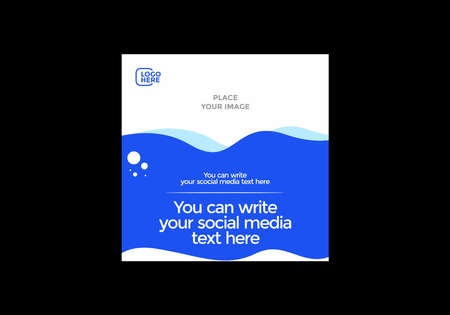 Colorful social media post design graphicのイラスト素材