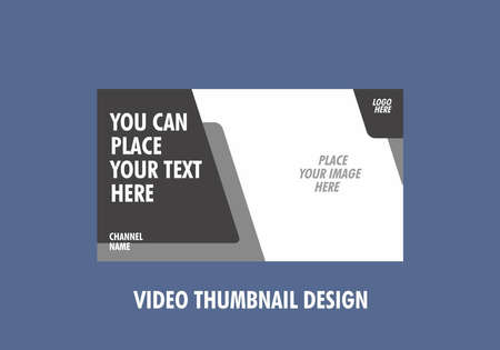 Colorful graphic design of video thumbnailのイラスト素材