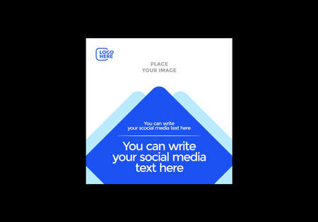 Colorful social media feed post designのイラスト素材