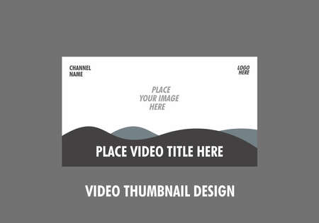 Unique and colorful graphic of video thumbnail designのイラスト素材