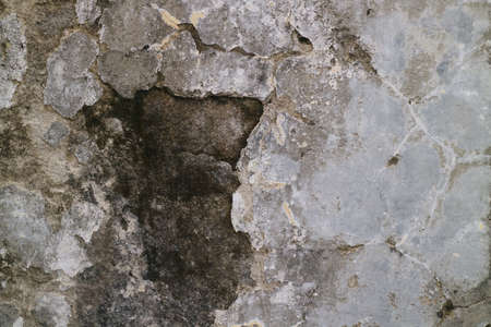 Cracked and moldy old walls photoの写真素材
