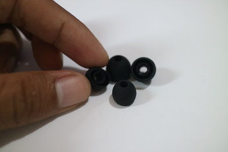 some small black earphone rubber photo