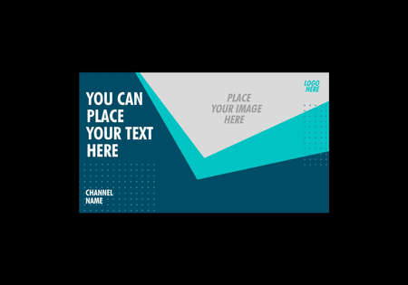 Colorful and modern video thumbnail designのイラスト素材