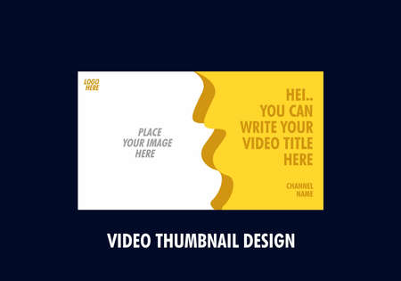 Modern and colorful video thumbnail designのイラスト素材
