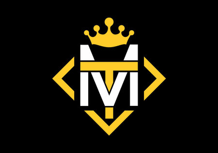 MT or TM initial letter designのイラスト素材