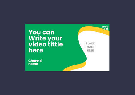 Unique and colorful video thumbnail designのイラスト素材