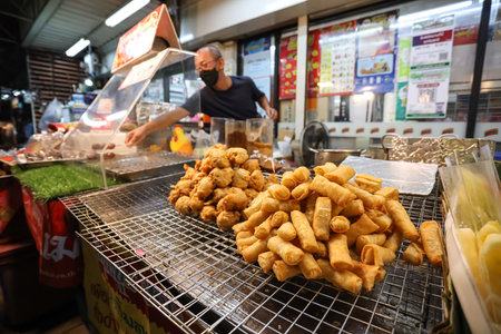 Bangkok, THAILAND - November 1, 2021: First night of the cancelled curfew to support the re-opening to welcome foreign tourists and economic stimulus.のeditorial素材