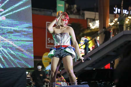 Bangkok, THAILAND - November 28, 2021: Feminists liberate organizes the marriage equality events to symbolize the equality of LGBTQ people and start accepting signatures to amend the Section 1448.のeditorial素材