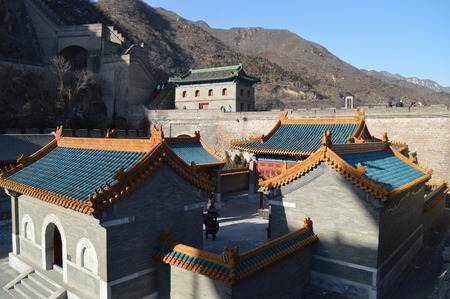 The Great Wall of China of Winterのeditorial素材