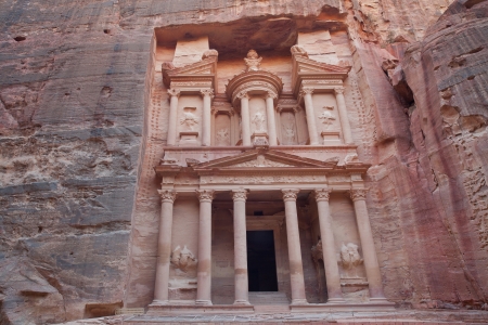 treasury of Petra ancient city, Jordanの写真素材