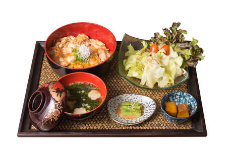 suhi set on the white backgrouund の写真素材