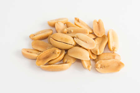 nuts on white background 