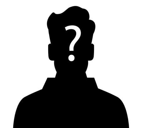 Businesspeople icon with question mark signのイラスト素材