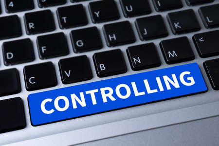 CONTROLLING a message on keyboardの写真素材