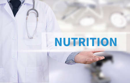 NUTRITION Medicine doctor hand workingの写真素材