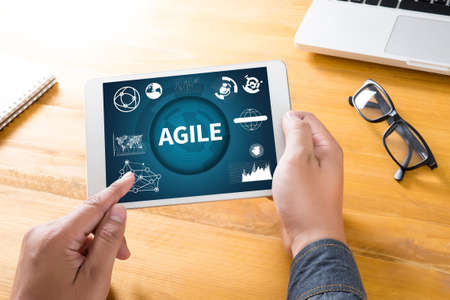 AGILE Agility Nimble Quick Fast Conceptの写真素材