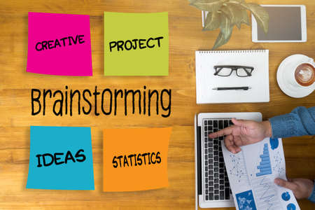 brainstorming, brainstorm, research, meeting, creative, people, post, business, notes, sharing, discussion, team, plan, communication, teamwork, ideas, group, print, working, desk, concept, analysis, professional, information, office, briefing, designers,の写真素材