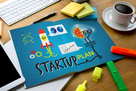 Startup Goals Success Growth  Plan Business Team Project Meeting Planningの写真素材