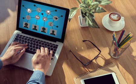 Learning Global, Communication Global Communication distance education and e-learningの写真素材