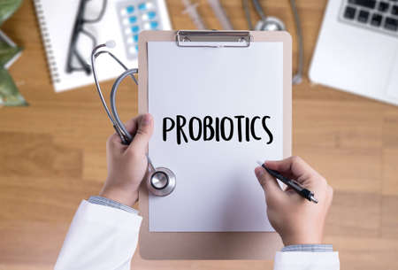 Probiotics medical equipment  eating healthy concept.の写真素材