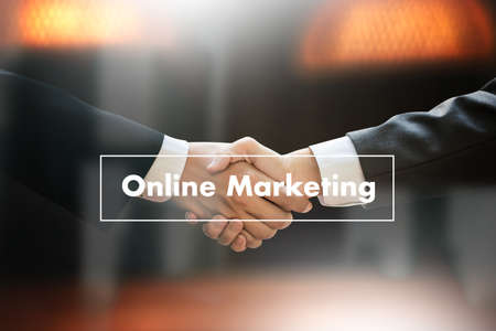 ONLINE ADVERTISING man working on laptop , Online Website Marketing , Update Trends  Advertising ,...